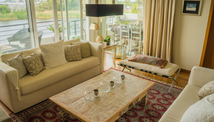 Premium sofa set in Trivandrum living room by Avanthika Furniture World